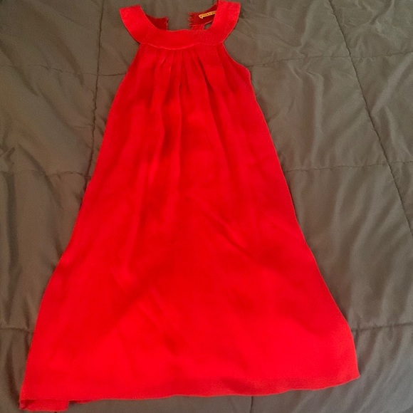 Red Ruffle dress prefect for Christmas! - Picture 1 of 3